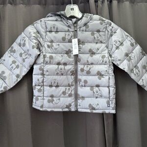 Disney Charcoal Mickey Mouse Puffer Coat